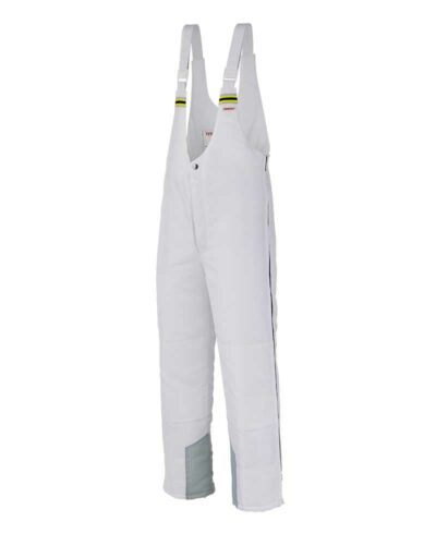 Arnika Kühlhaus Latzhose weiß-grau