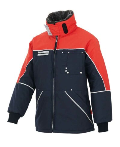 Arnika Tiefkühlaus Jacke rot-marine