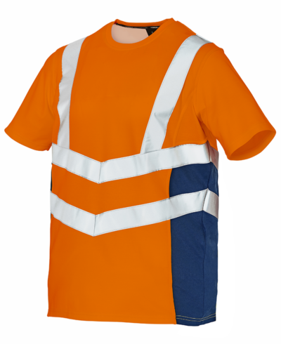 Achat T-Shirt langarm eco orange-marine